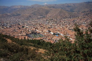 panorama op Cusco